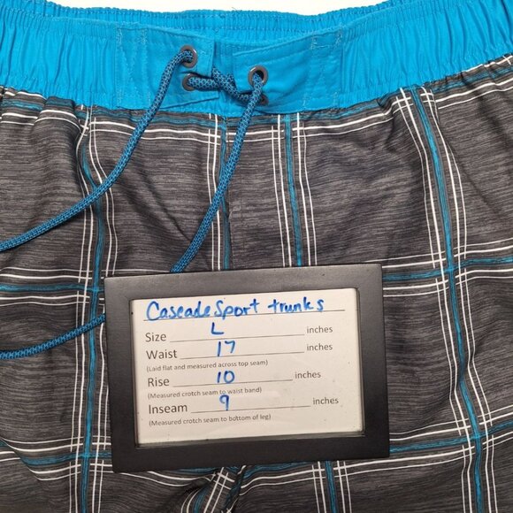 Cascade Sport Board Shorts Swim Trunks Mens Large Summer Beach Drawstring Pocket - Picture 6 of 8